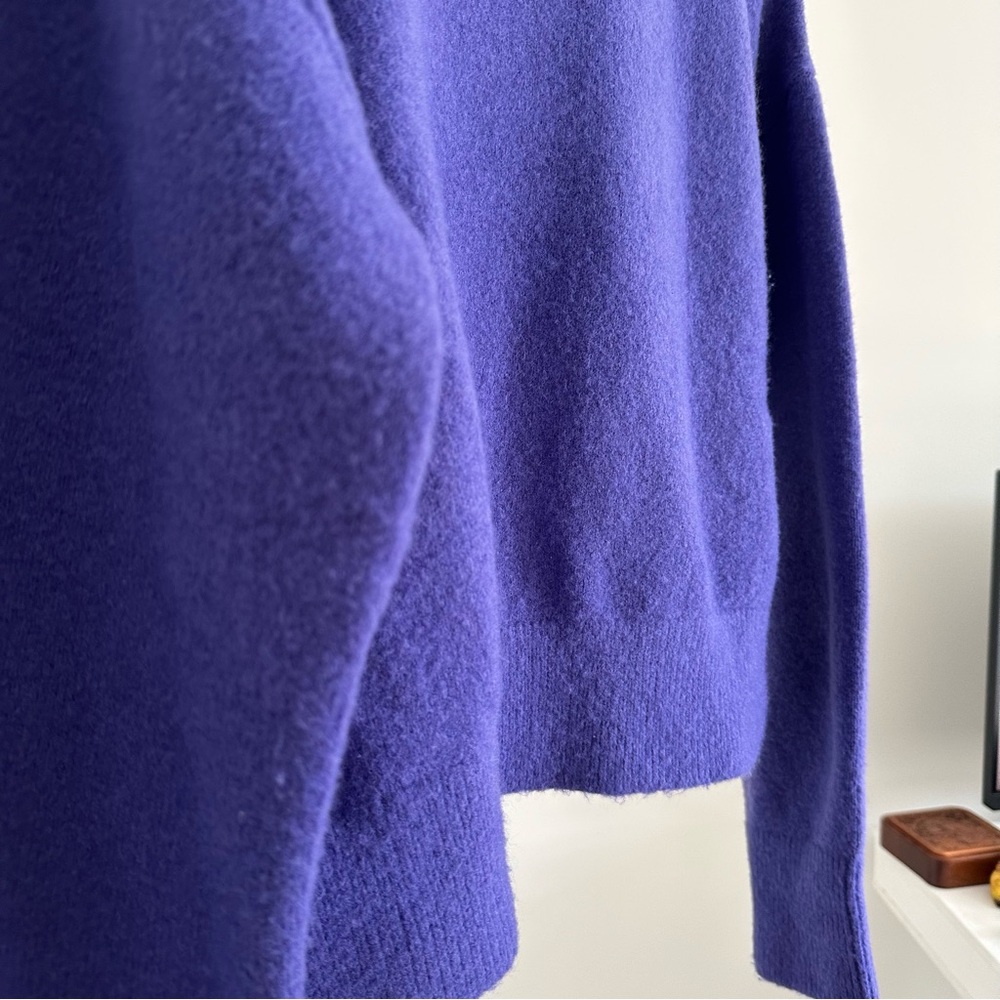 & Other Stories Blue Oversized Mock Neck Sweater, 8% Wool, Size XS - Picture 14 of 15